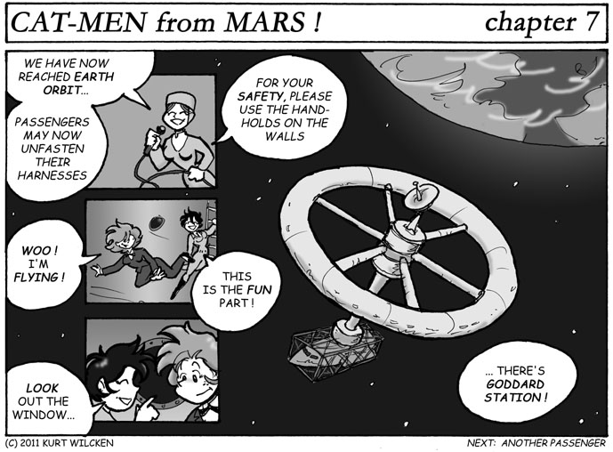 CAT-MEN from MARS:  Chapter 7 — Carousel in the Sky