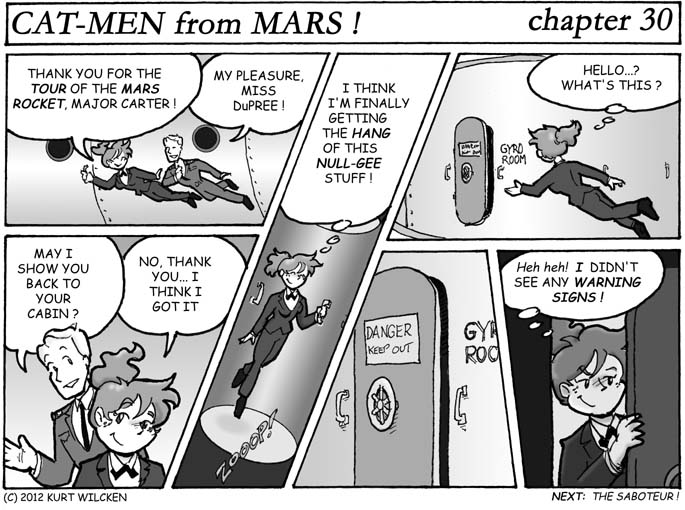 CAT-MEN from MARS:  Chapter 30 — Snooping Around