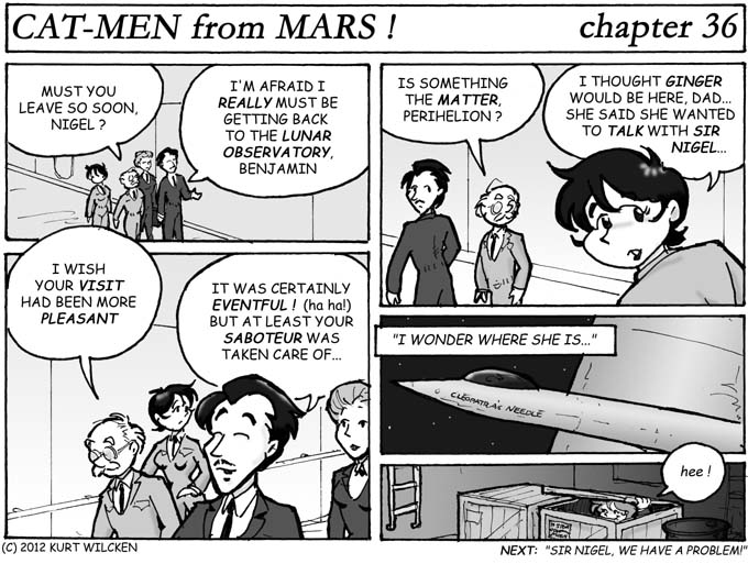 CAT-MEN from MARS:  Chapter 36 — Au Revoir, Goddard Station