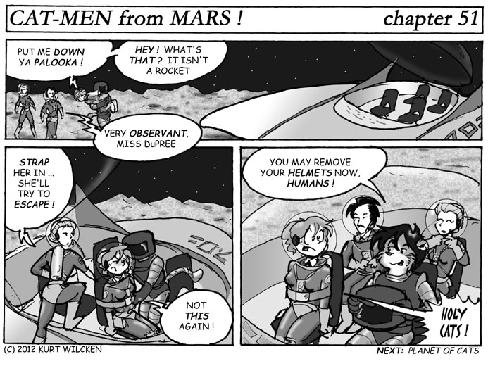 CAT-MEN from MARS:  Chapter 51 — Rides From Strangers