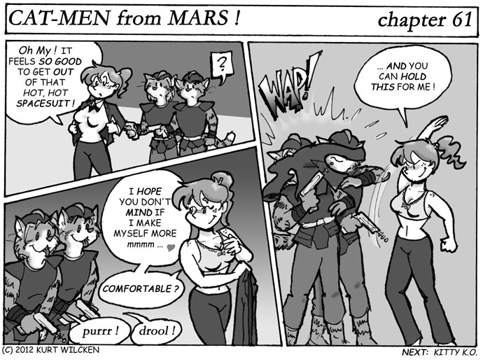 CAT-MEN from MARS:  Chapter 61 — Is It Hot In Here…?