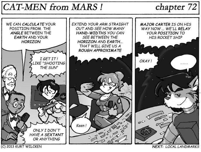 CAT-MEN from MARS:  Chapter 72 — Shooting the Earth