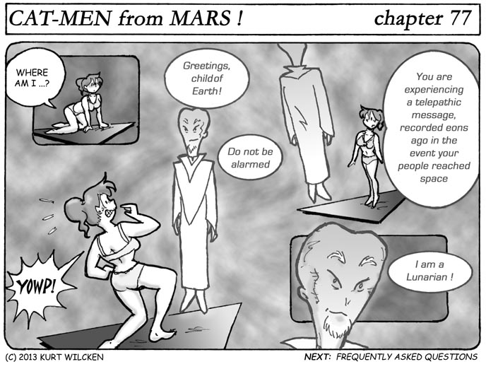 CAT-MEN from MARS:  Chapter 77 — Voice From The Past