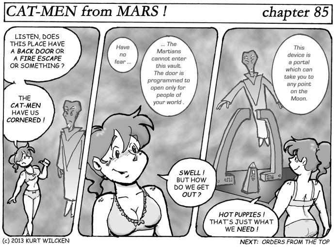 CAT-MEN from MARS:  Chapter 85 — Kitty Cornered