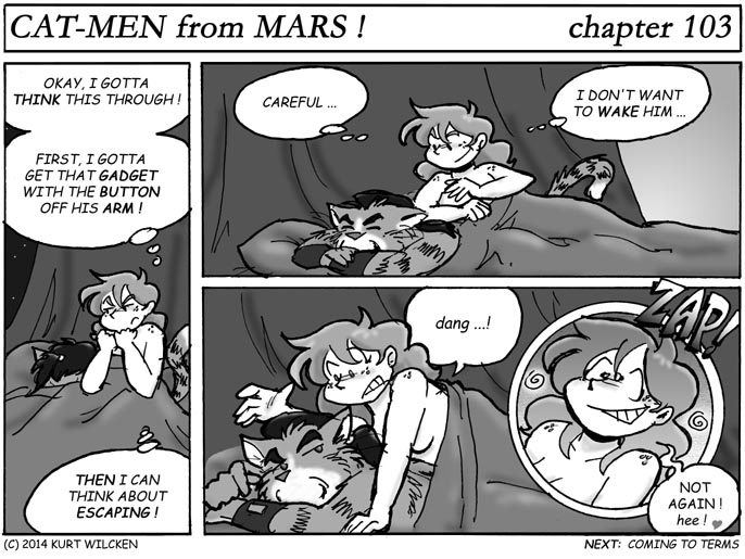 CAT-MEN from MARS:  Chapter 103 — Giving It That Old College Try