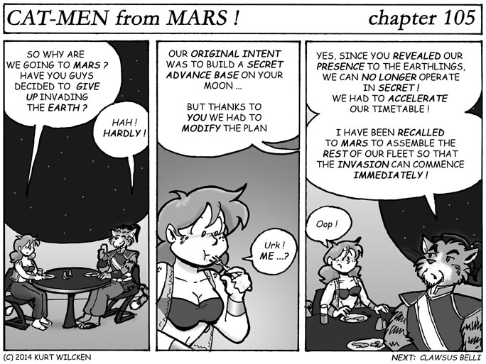 CAT-MEN from MARS:  Chapter 105 — Change of Plans