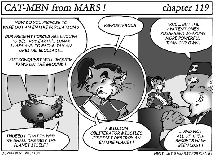 CAT-MEN from MARS:  Chapter 119 — Planet Removal