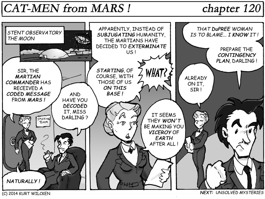 CAT-MEN from MARS:  Chapter 120 — Let’s Hear It for Plan B