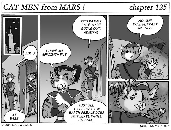 CAT-MEN from MARS:  Chapter 125 — In the Still of the Night