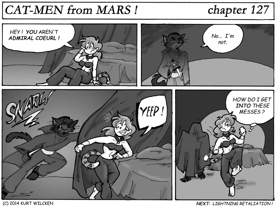 CAT-MEN from MARS:  Chapter 127 — A Black Cat Crosses Her Path