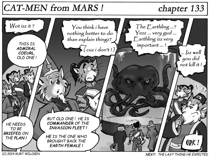 CAT-MEN from MARS:  Chapter 133 — The Old One Speaks !