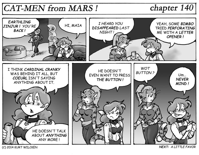 CAT-MEN from MARS:  Chapter 140 — Lack of Communication