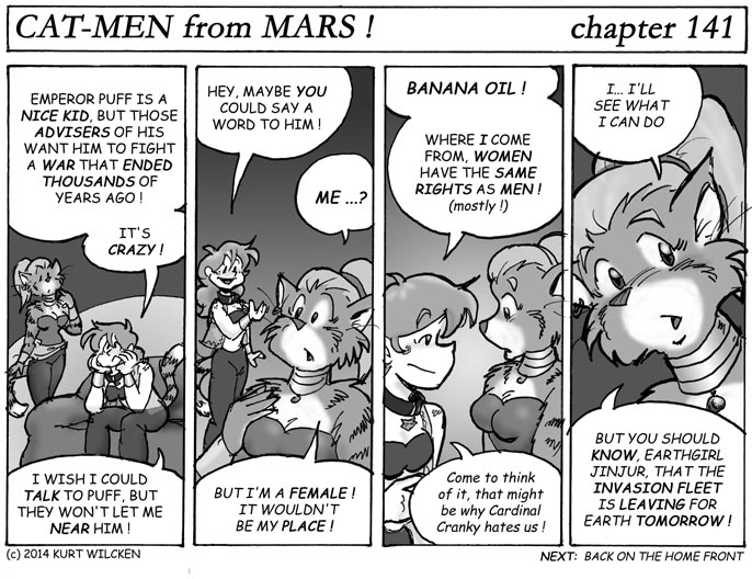 CAT-MEN from MARS:  Chapter 141 — A Little Favor