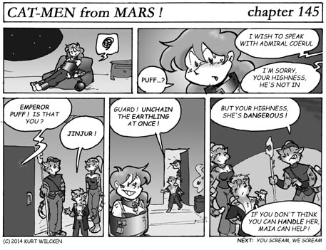 CAT-MEN from MARS:  Chapter 145 — Visiting Hours