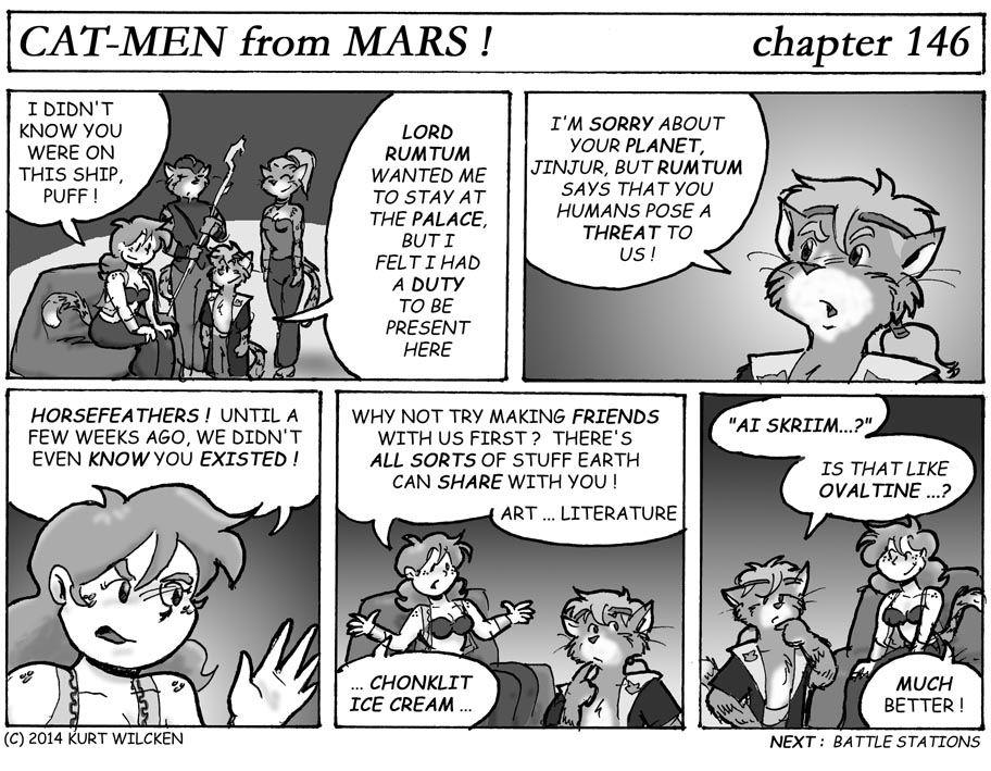 CAT-MEN from MARS:  Chapter 146 — You Scream, We Scream