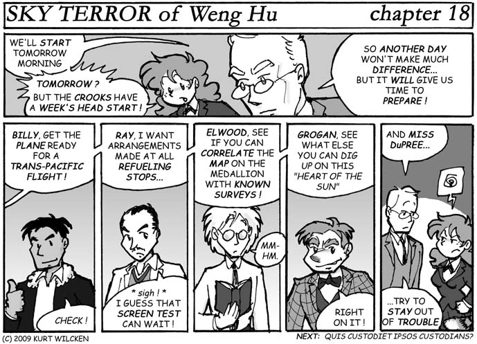 SKY TERROR of Weng Hu:  Chapter 18 — Team Assignments