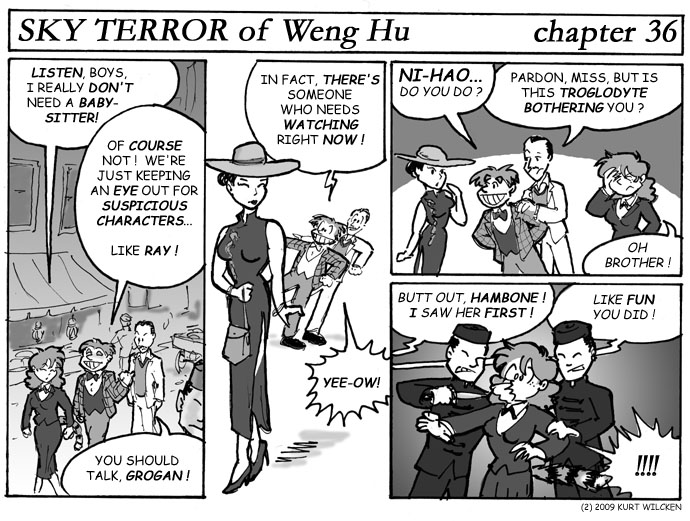 SKY TERROR of Weng Hu:  Chapter 36 — Watchful Guardians