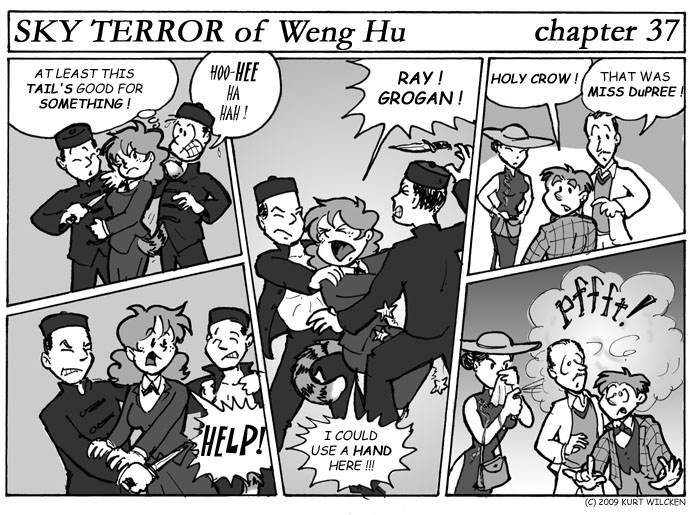 SKY TERROR of Weng Hu:  Chapter 37 — A Ticklish Situation