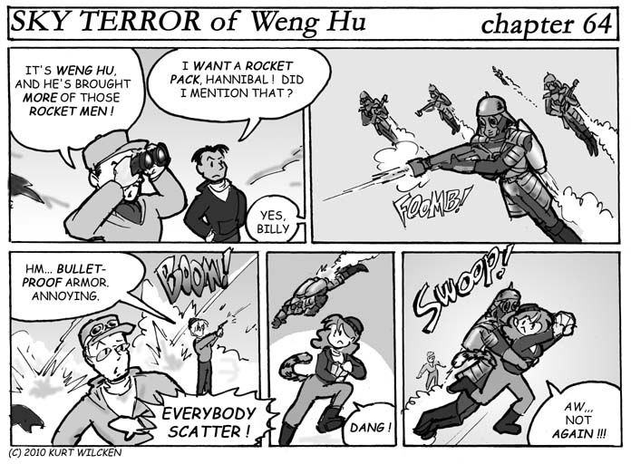 SKY TERROR of Weng Hu:  Chapter 64 — Rocket-Men Attack !