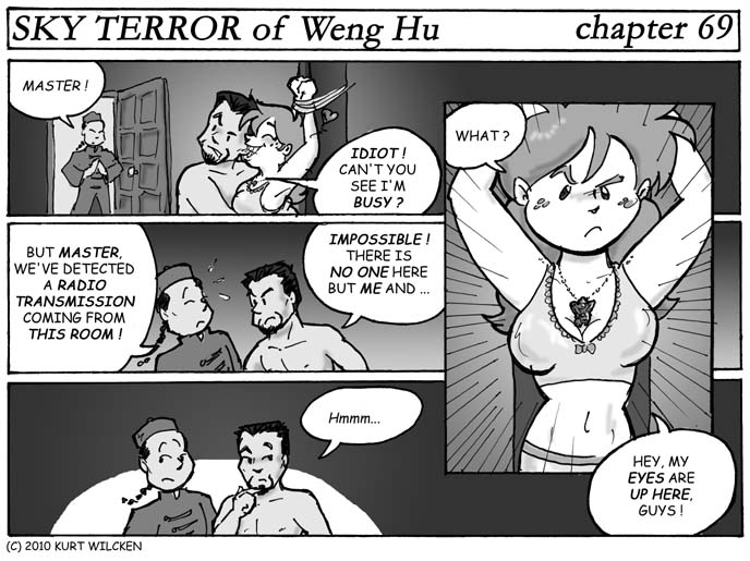 SKY TERROR of Weng Hu:  Chapter 69 — A Knock at the Door