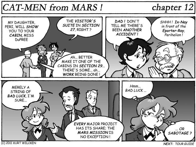 CAT-MEN from MARS:  Chapter 12 — Sabotage ?