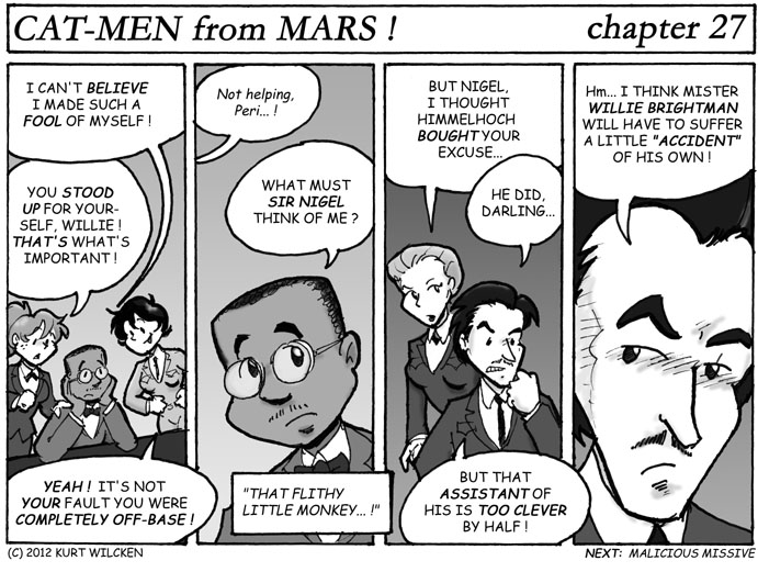 CAT-MEN from MARS:  Chapter 27 — Open Mouth, Insert Foot