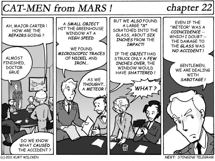 CAT-MEN from MARS:  Chapter 22 — Troubling Evidence
