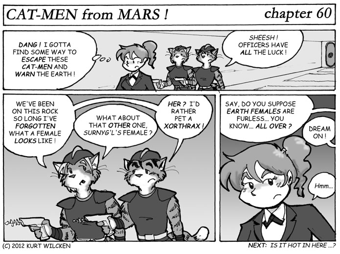 CAT-MEN from MARS:  Chapter 60 — Officers Have All the Luck