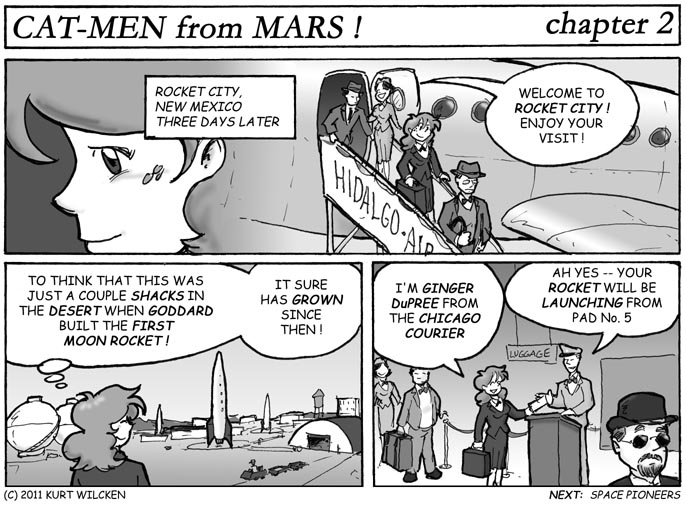 CAT-MEN from MARS:  Chapter 2 — Now Arriving in Rocket City