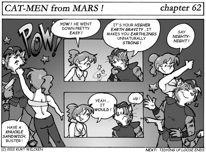 CAT-MEN from MARS:  Chapter 62 — Kitty K.O.