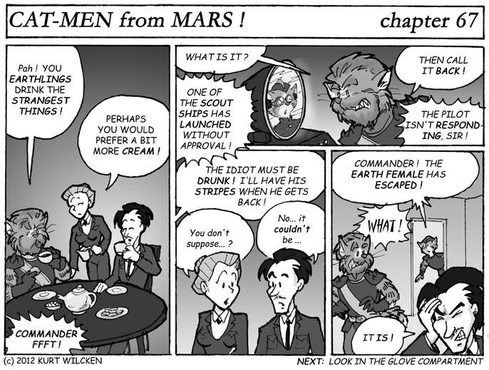 CAT-MEN from MARS:  Chapter 67 — Tea With the Commander