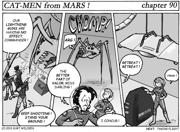 CAT-MEN from MARS:  Chapter 90 — A Quick Bite