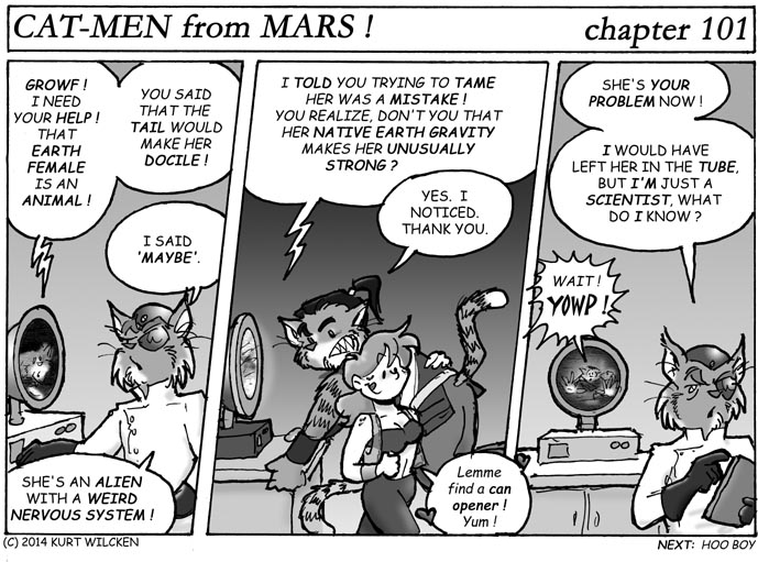 CAT-MEN from MARS:  Chapter 101 –Docile, He Said