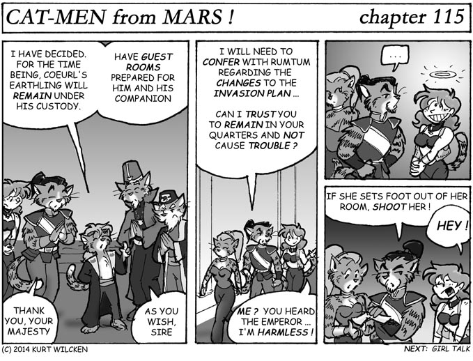 CAT-MEN from MARS:  Chapter 115 –Reprieve