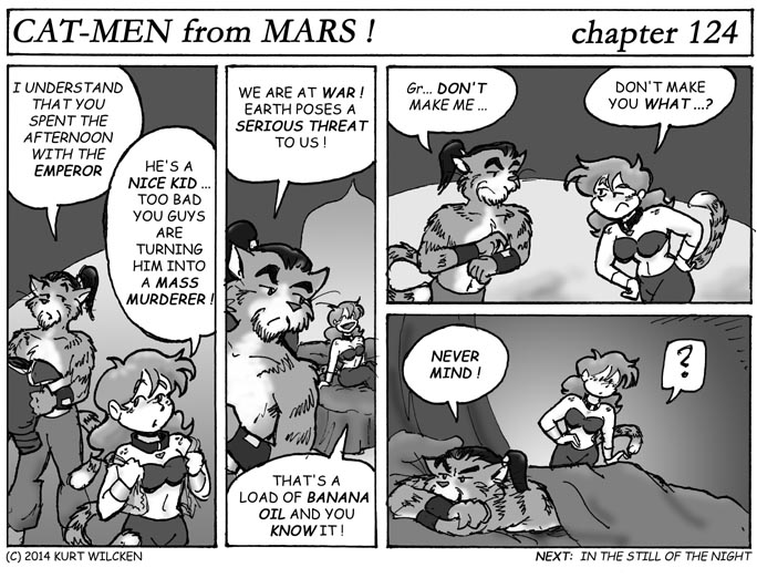 CAT-MEN from MARS:  Chapter 124 — Threat Level
