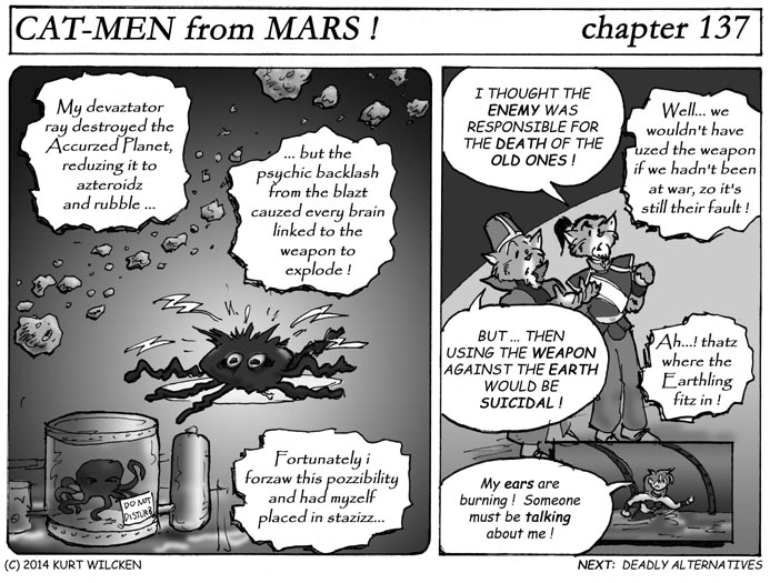 CAT-MEN from MARS:  Chapter 137 — Fatal Flaw