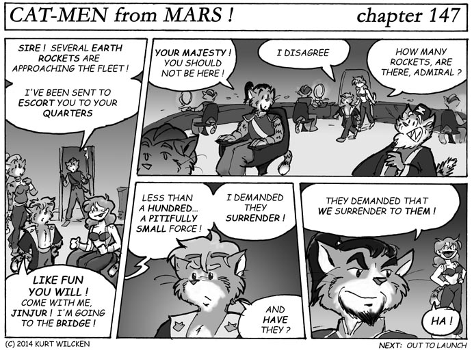 CAT-MEN from MARS:  Chapter 147 — Battle Stations