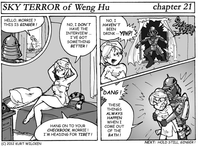 SKY TERROR of Weng Hu:  Chapter 21 — Uninvited Visitor
