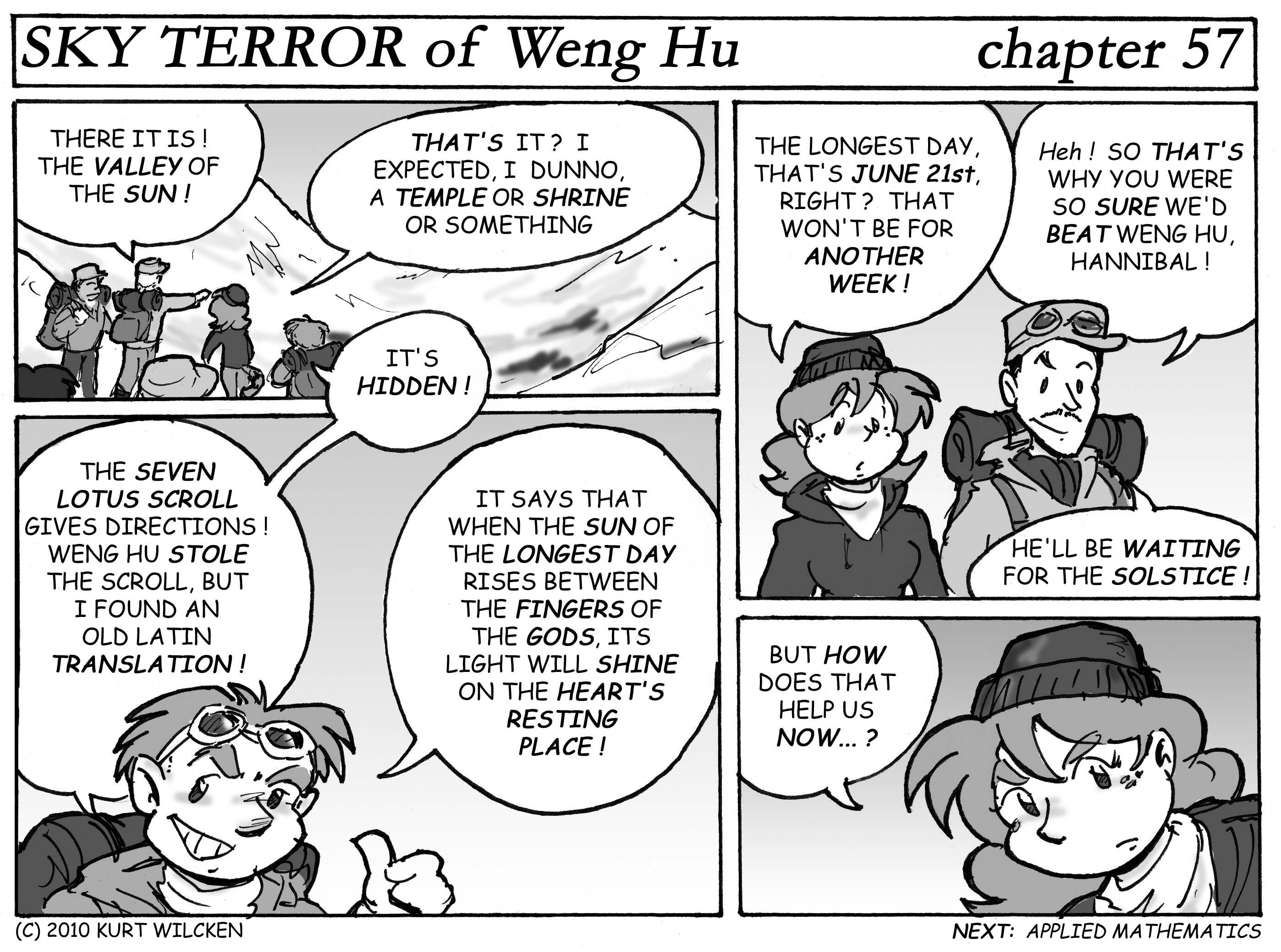 SKY TERROR of Weng Hu:  Chapter 57 — Valley of the Sun