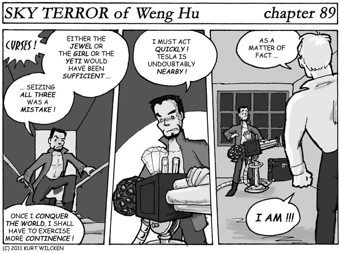 SKY TERROR of Weng Hu:  Chapter 89 — Death Rays and Regrets